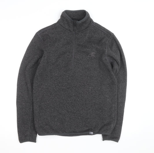 Karrimor Men's Grey XS Fleece 1/4 Zip Pullover Sweatshirt