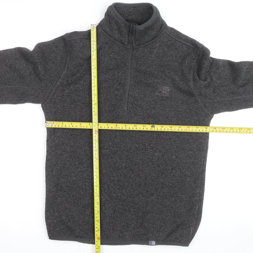 Karrimor Men's Grey XS Fleece 1/4 Zip Pullover Sweatshirt