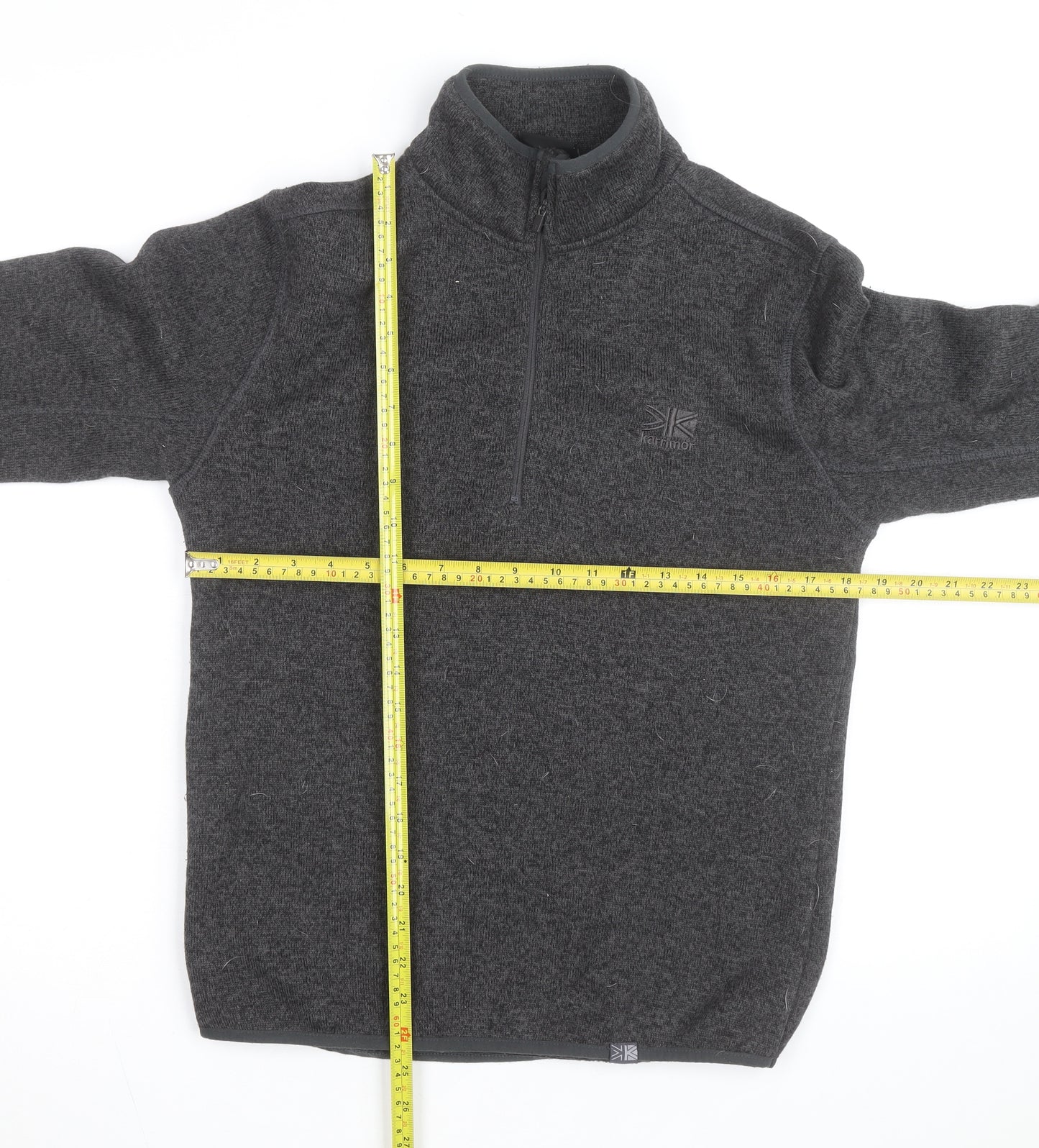 Karrimor Men's Grey XS Fleece 1/4 Zip Pullover Sweatshirt