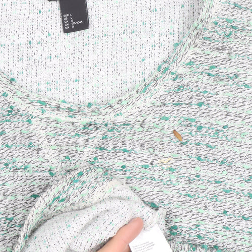 H&M Women's Multicoloured Knit Pullover Jumper Size 14