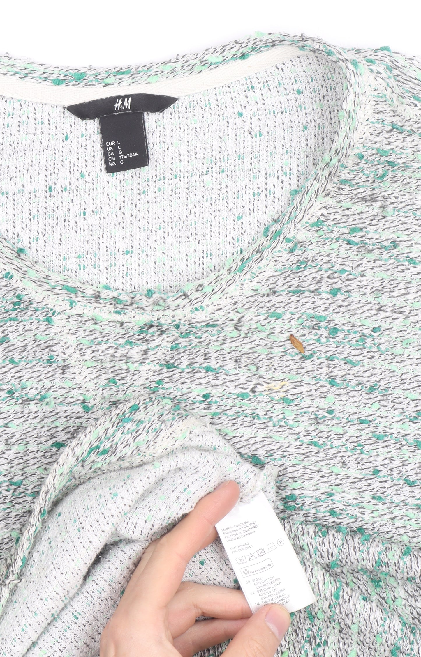 H&M Women's Multicoloured Knit Pullover Jumper Size 14