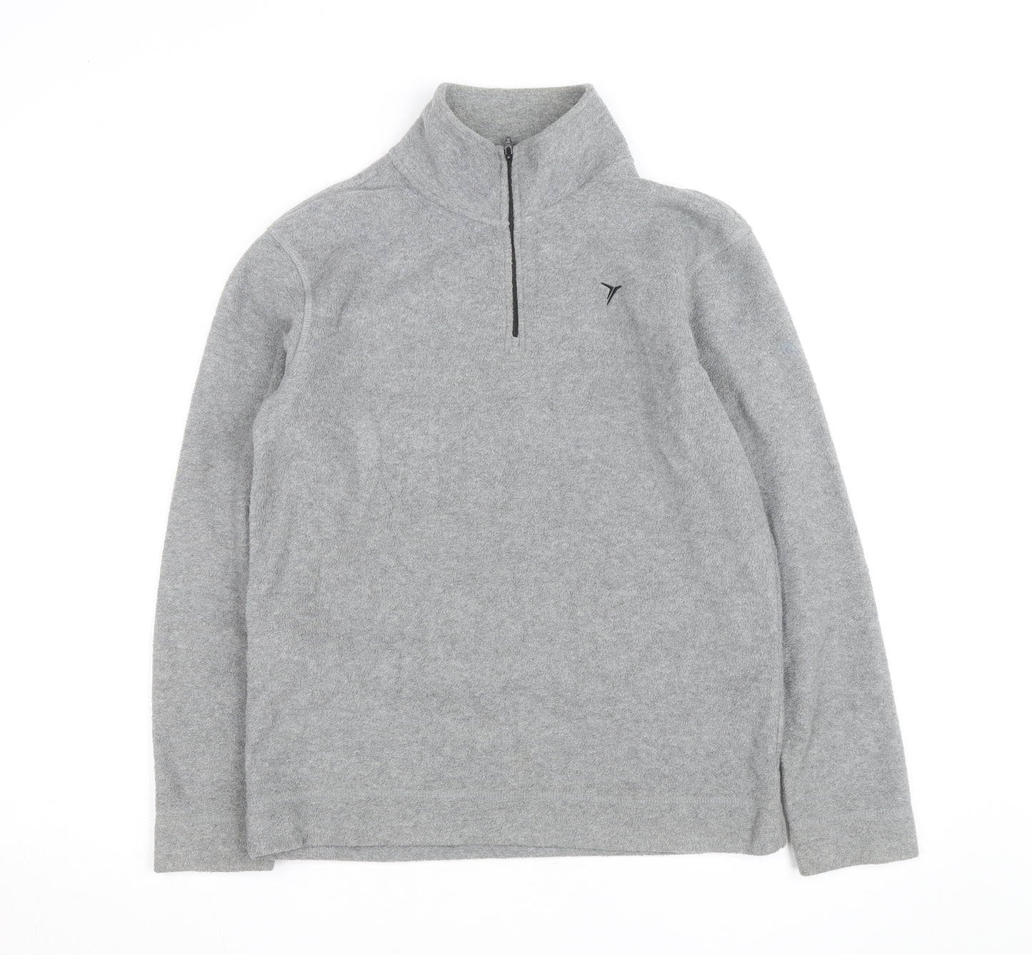 Old Navy Boys Grey Fleece 1/4 Zip Sweatshirt XL (14-16) Regular Fit