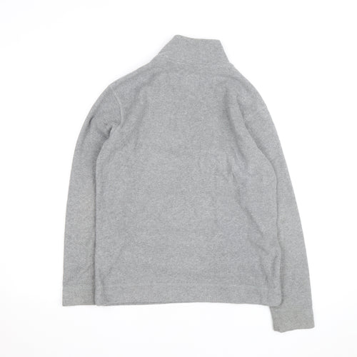 Old Navy Boys Grey Fleece 1/4 Zip Sweatshirt XL (14-16) Regular Fit