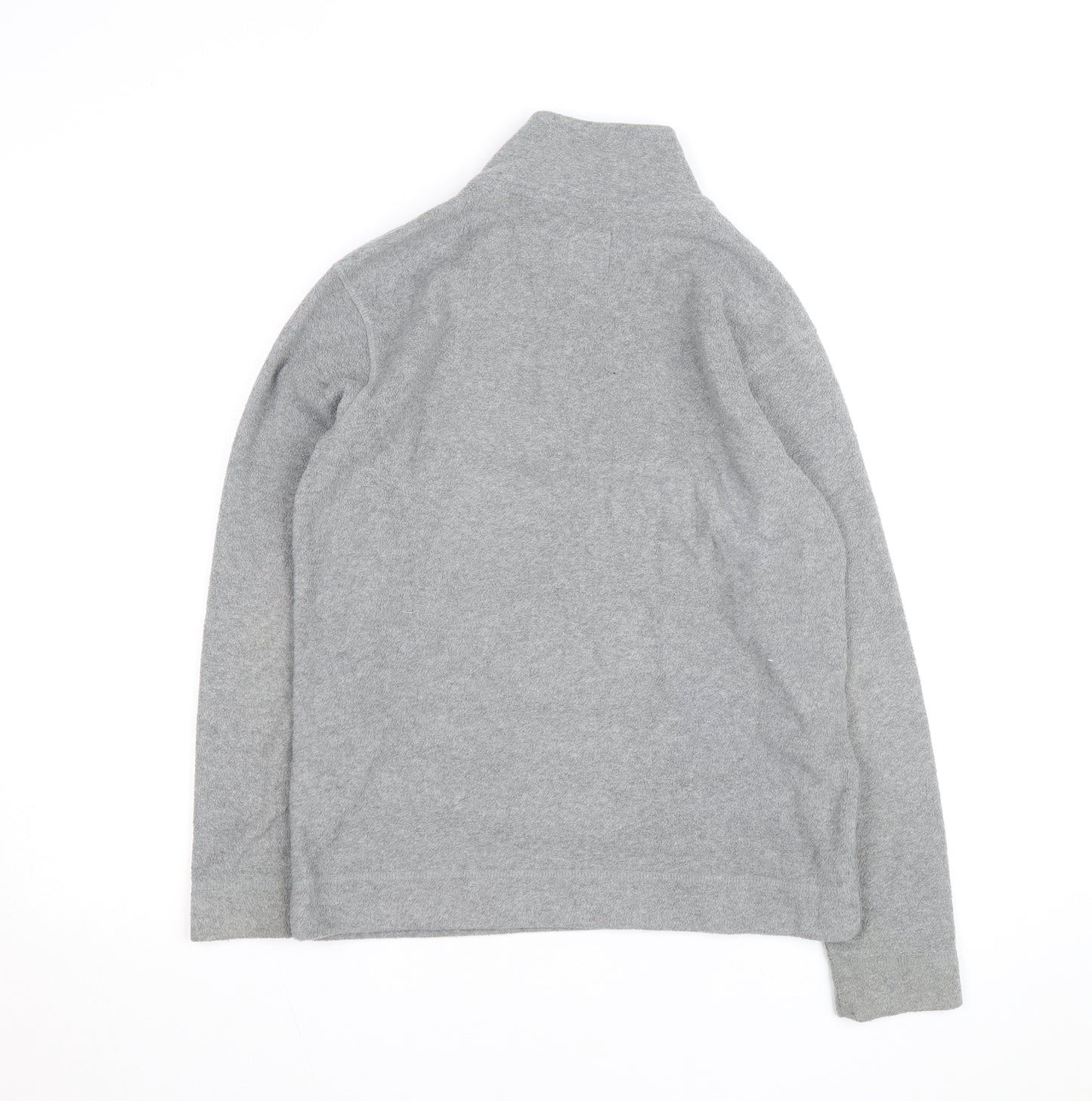 Old Navy Boys Grey Fleece 1/4 Zip Sweatshirt XL (14-16) Regular Fit