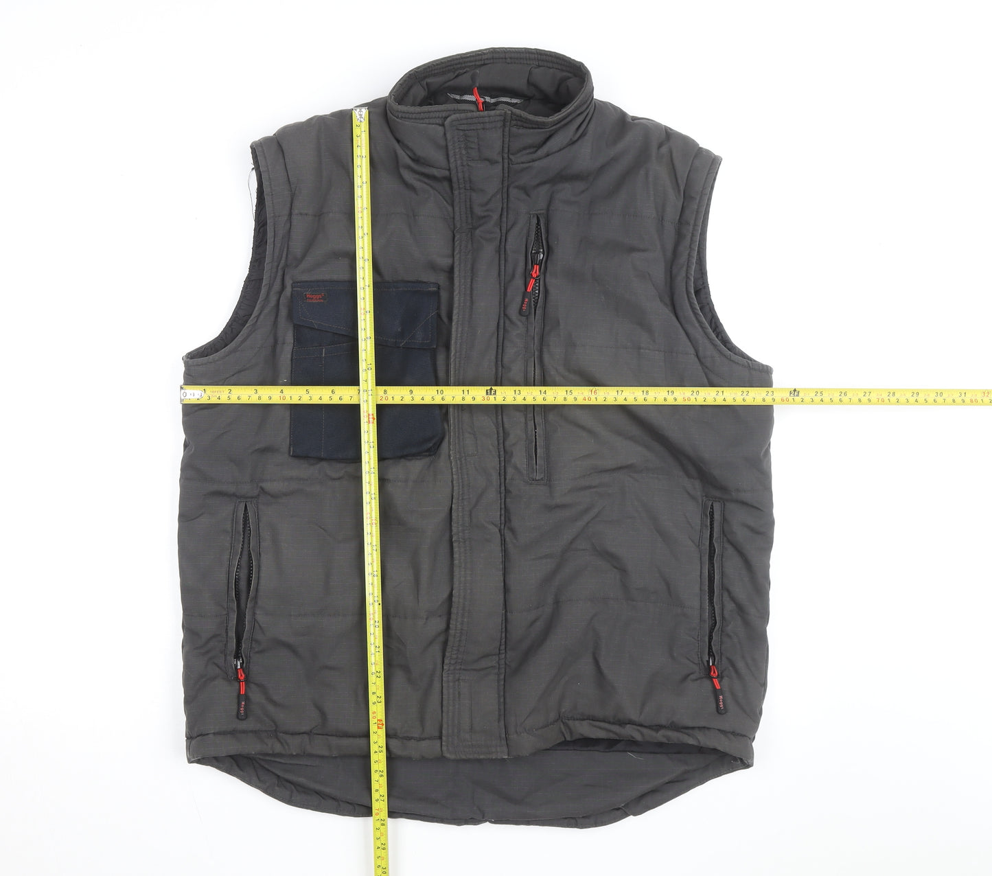 Hoggs Professional Men's Grey L Insulated Ripstop Waistcoat Bodywarmer