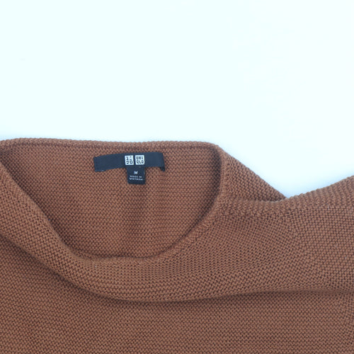 UNIQLO Men Brown Cotton Knit Crew Neck Pullover Jumper M