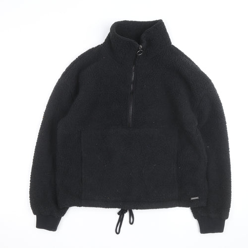 Billabong Men’s Black Fleece Half Zip Pullover Jumper M