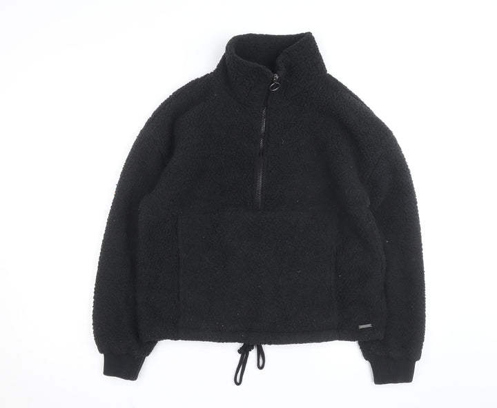 Billabong Men’s Black Fleece Half Zip Pullover Jumper M