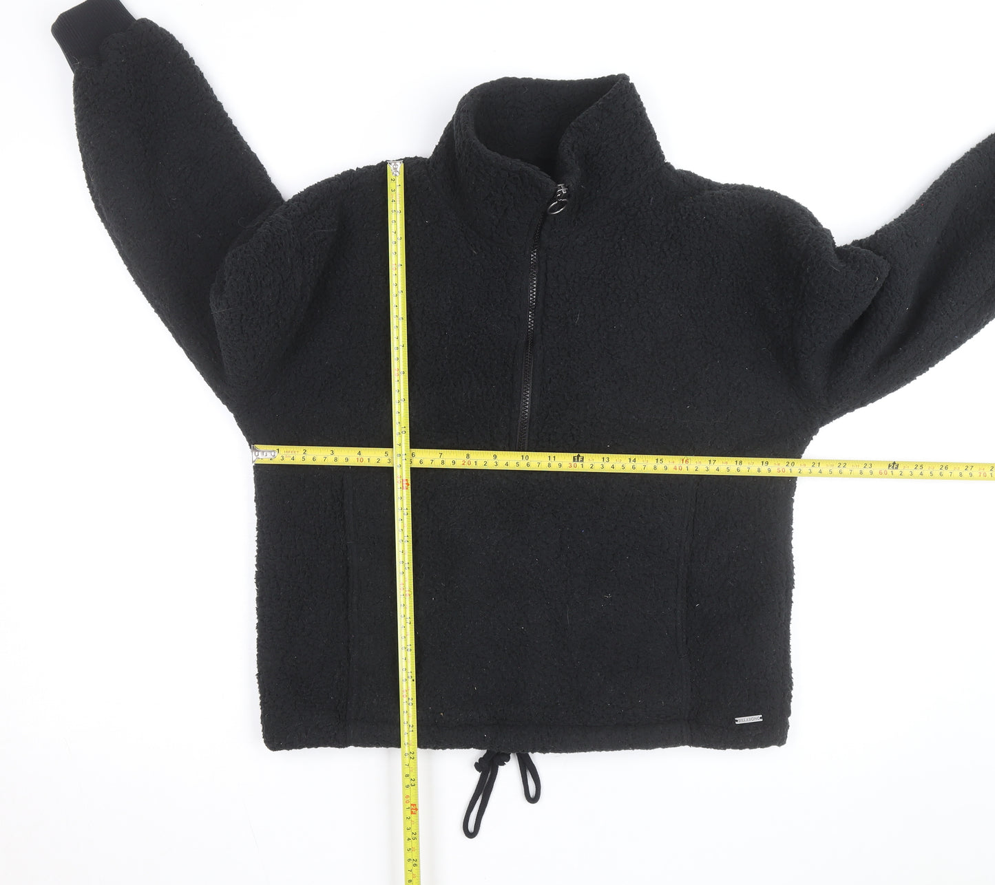 Billabong Men’s Black Fleece Half Zip Pullover Jumper M