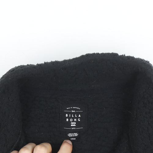 Billabong Men’s Black Fleece Half Zip Pullover Jumper M