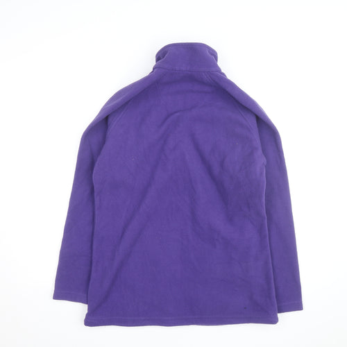 Regatta Womens Purple Fleece Full Zip Outdoor Jacket Size 12