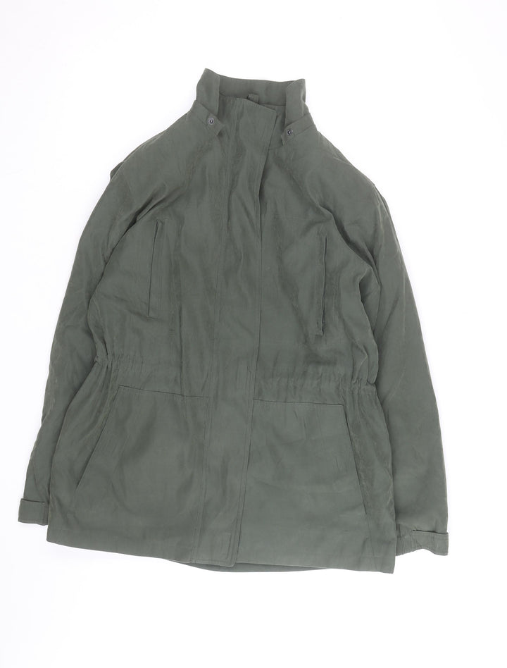 St. Johns Bay Men's Green Cotton Nylon Parka Jacket Size M