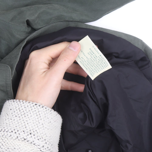 St. Johns Bay Men's Green Cotton Nylon Parka Jacket Size M