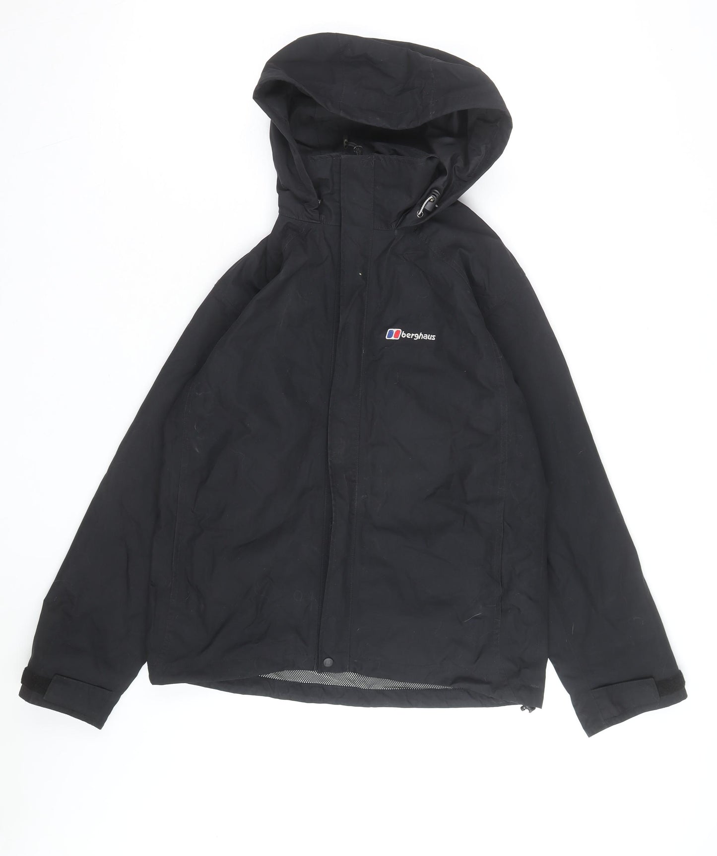 Berghaus Womens Black Size 10 Waterproof Hooded Rain Jacket