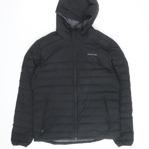 Ayacucho Men's Black Hooded Puffer Jacket M Outdoor Winter Coat
