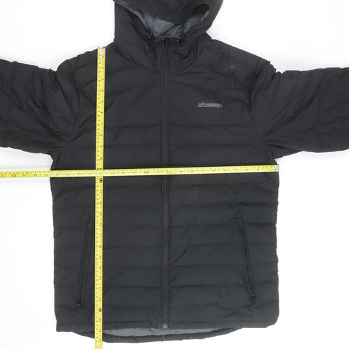 Ayacucho Men's Black Hooded Puffer Jacket M Outdoor Winter Coat