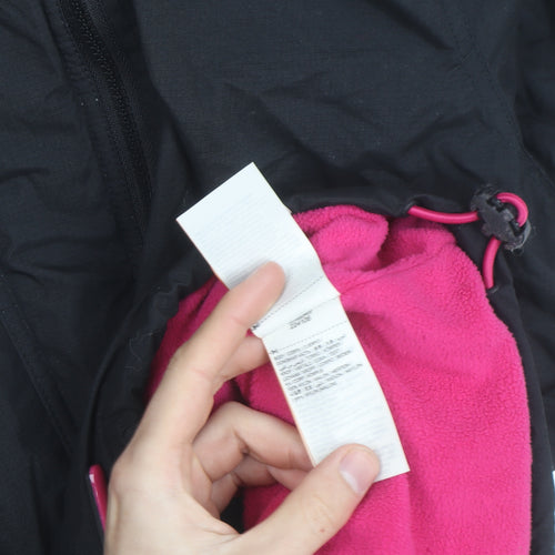 Superdry Womens Black Windcheater Hooded Windbreaker Jacket L
