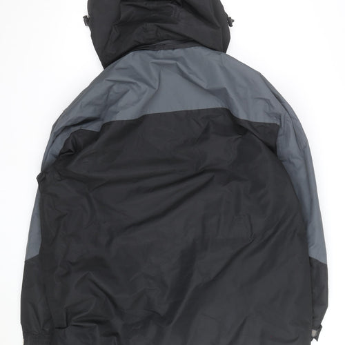 The Rockface Men's Black XL Waterproof Hooded Parka Jacket