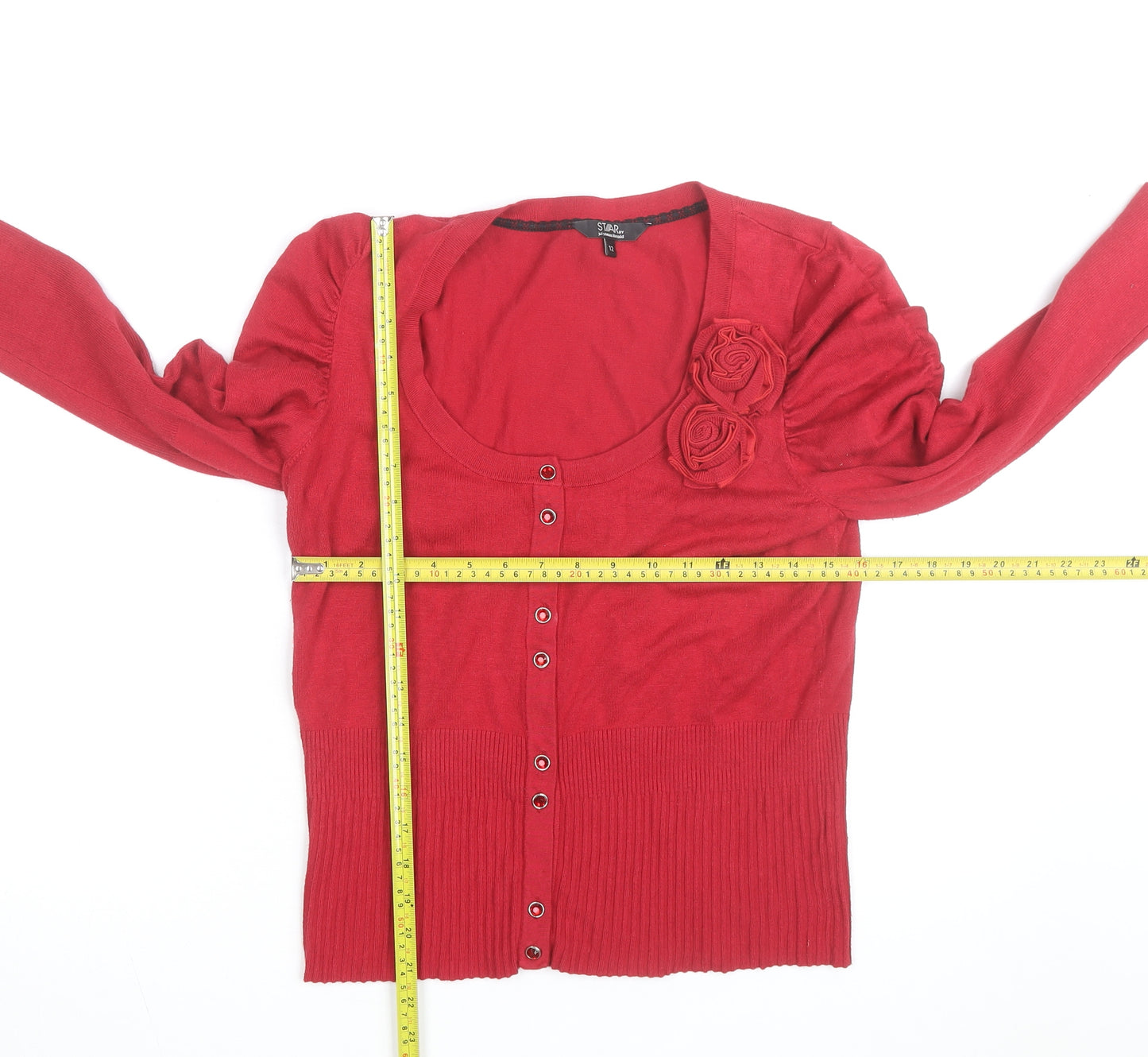 Star by Julien Macdonald Red Women’s Size 12 Knit Cardigan