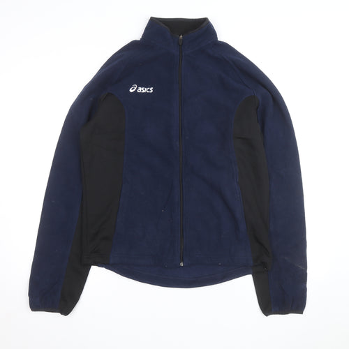 Asics Men's Blue Fleece Full Zip Training Jacket Size S