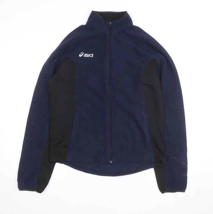 Asics Men's Blue Fleece Full Zip Training Jacket Size S
