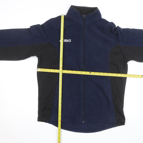 Asics Men's Blue Fleece Full Zip Training Jacket Size S