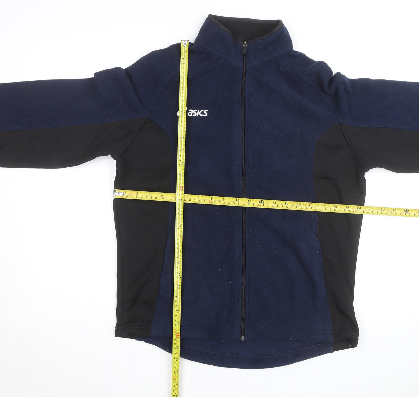 Asics Men's Blue Fleece Full Zip Training Jacket Size S