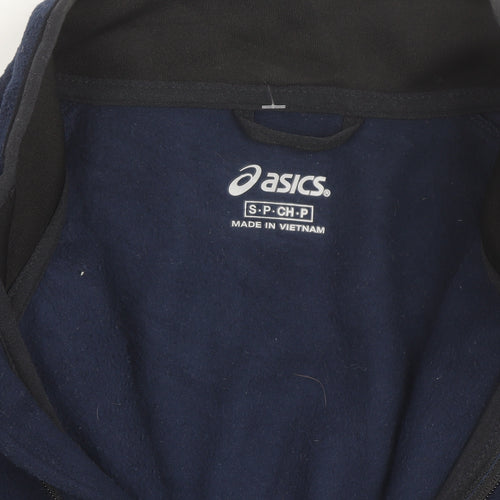 Asics Men's Blue Fleece Full Zip Training Jacket Size S
