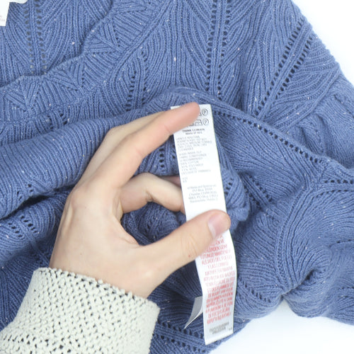 Marks and Spencer Women’s Blue Knit Crew Neck Jumper Size 12