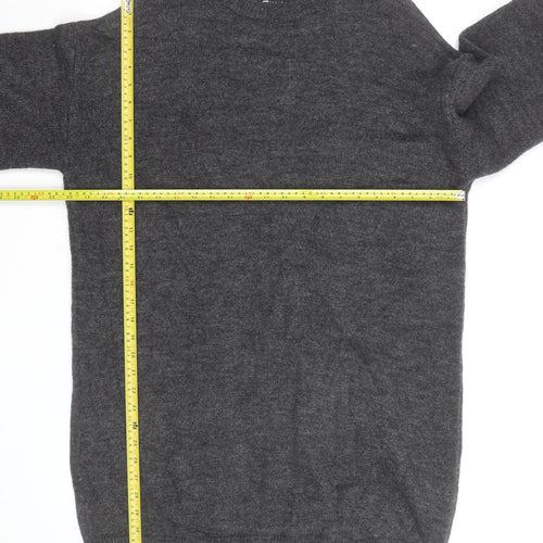 ASOS Women’s Grey Wool Blend Crew Neck Long Sleeve Jumper Size S