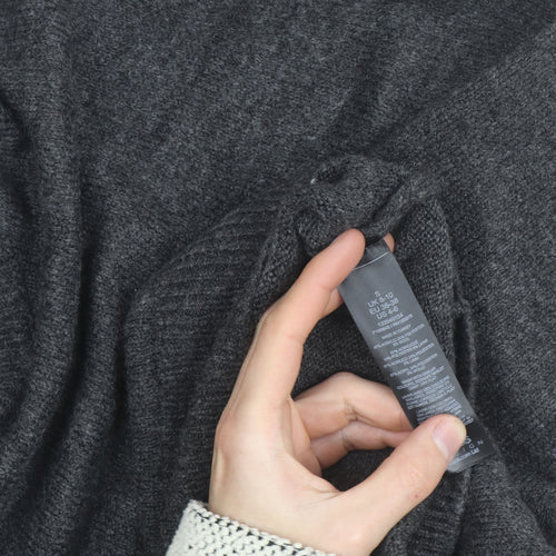 ASOS Women’s Grey Wool Blend Crew Neck Long Sleeve Jumper Size S