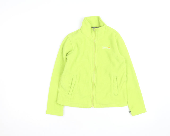 Regatta Boys Green Fleece Full Zip Basic Jacket 7-8 Years Outdoor Wear