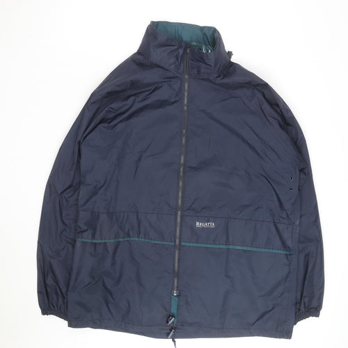 Regatta Men's Blue Waterproof Windbreaker Jacket Size L