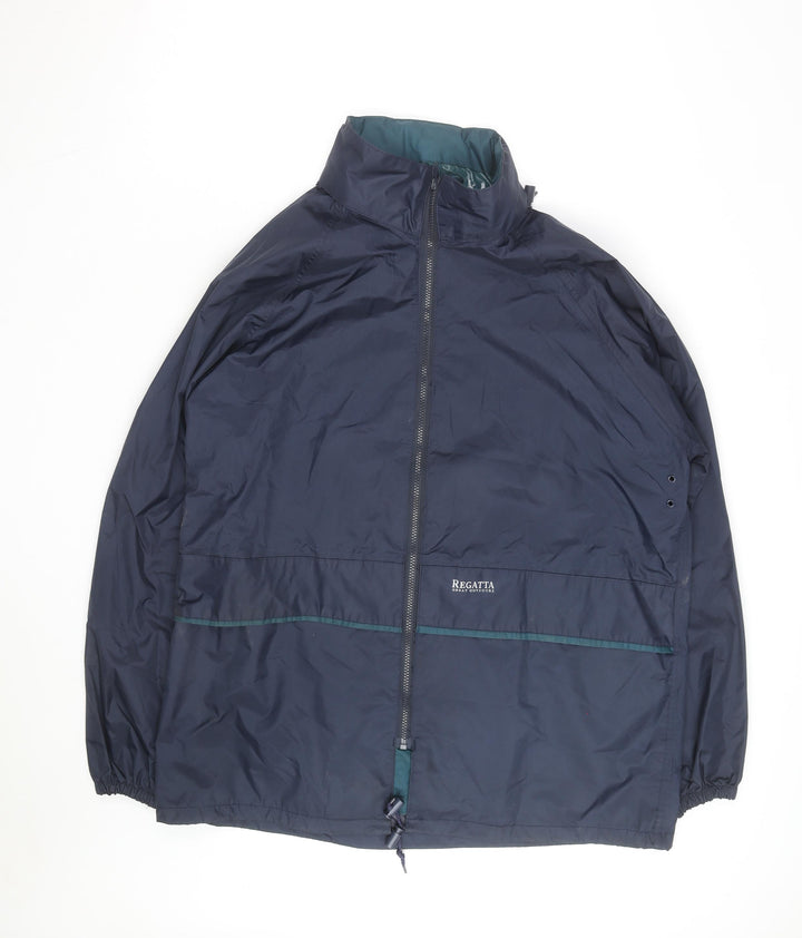 Regatta Men's Blue Waterproof Windbreaker Jacket Size L