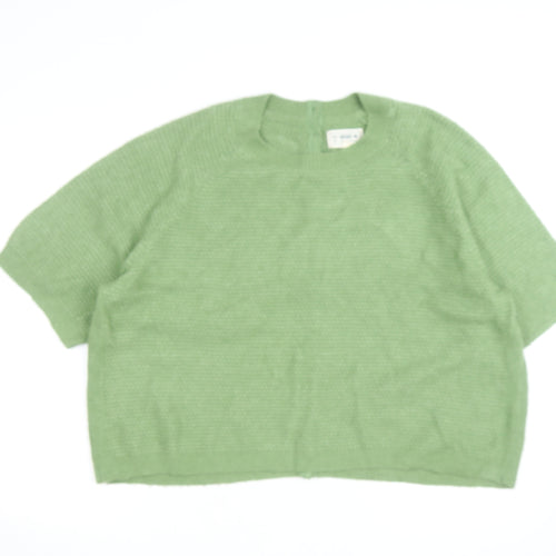 FatFace Women's Green Cotton Knit Button Cardigan Size 18