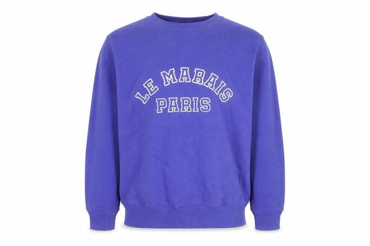 Front view of Marks & Spencer Men's Blue Le Marais Paris Pullover Sweatshirt S
