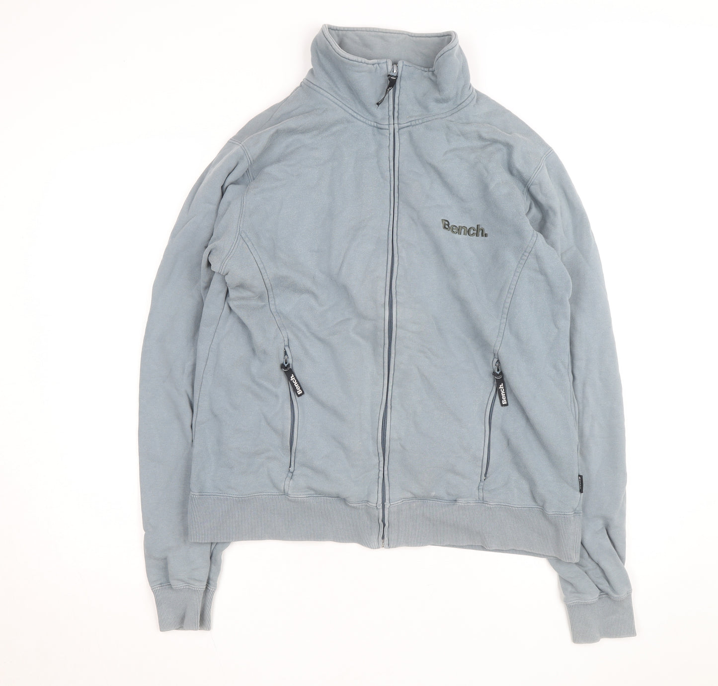 Bench Men's Blue Full Zip Fleece Sweatshirt Size L
