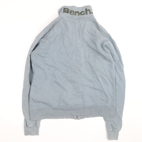 Bench Men's Blue Full Zip Fleece Sweatshirt Size L
