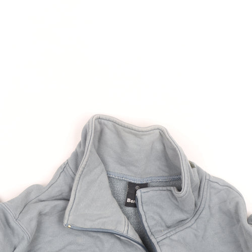Bench Men's Blue Full Zip Fleece Sweatshirt Size L