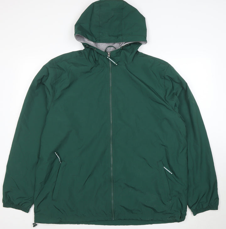 Charles River Apparel Men’s Green XL Hooded Windbreaker Jacket
