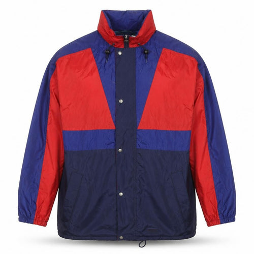 Jeantex Men's Blue Red Waterproof Windbreaker Jacket Size M Outdoor