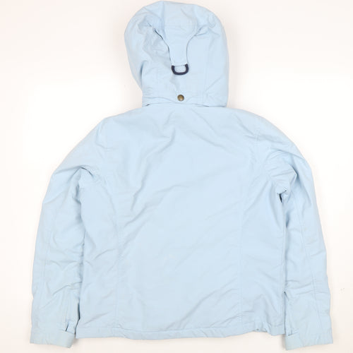 Lands' End Women's Blue Petite S Hooded Parka Jacket