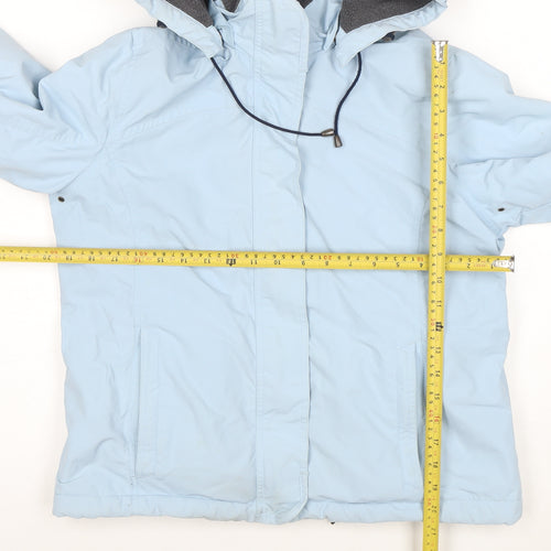Lands' End Women's Blue Petite S Hooded Parka Jacket