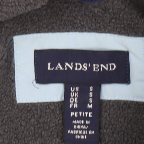 Lands' End Women's Blue Petite S Hooded Parka Jacket
