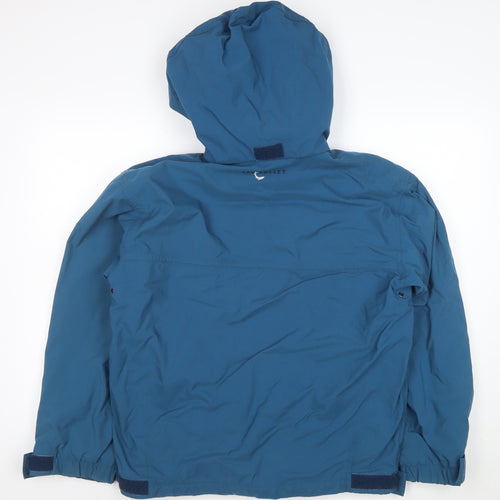 Lee Valley Mens Blue Hooded Waterproof Jacket Size S