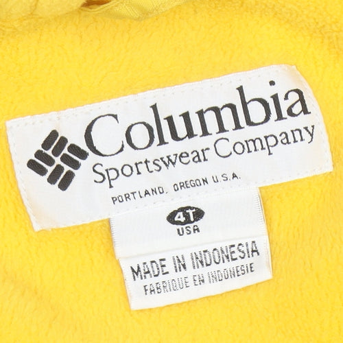 Columbia Boys Yellow Blue Hooded Snowsuit 4 Years Winter Full Zip Outdoor