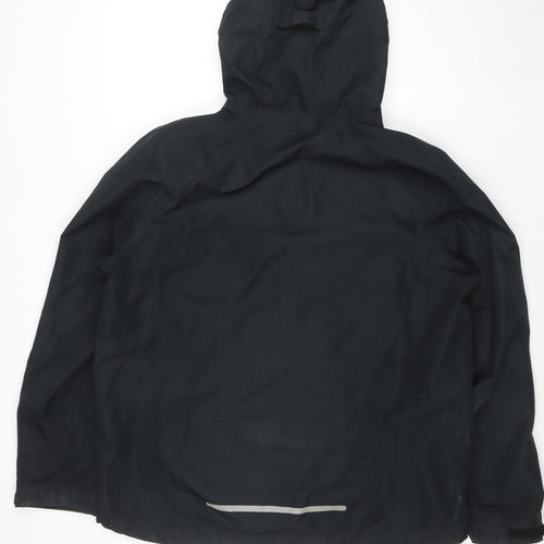 Marks and Spencer Goodmove Men's Black XL Waterproof Hooded Rain Jacket