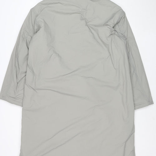 Uniqlo Men's Grey Stand-Up Collar Water Resistant Coat Size S