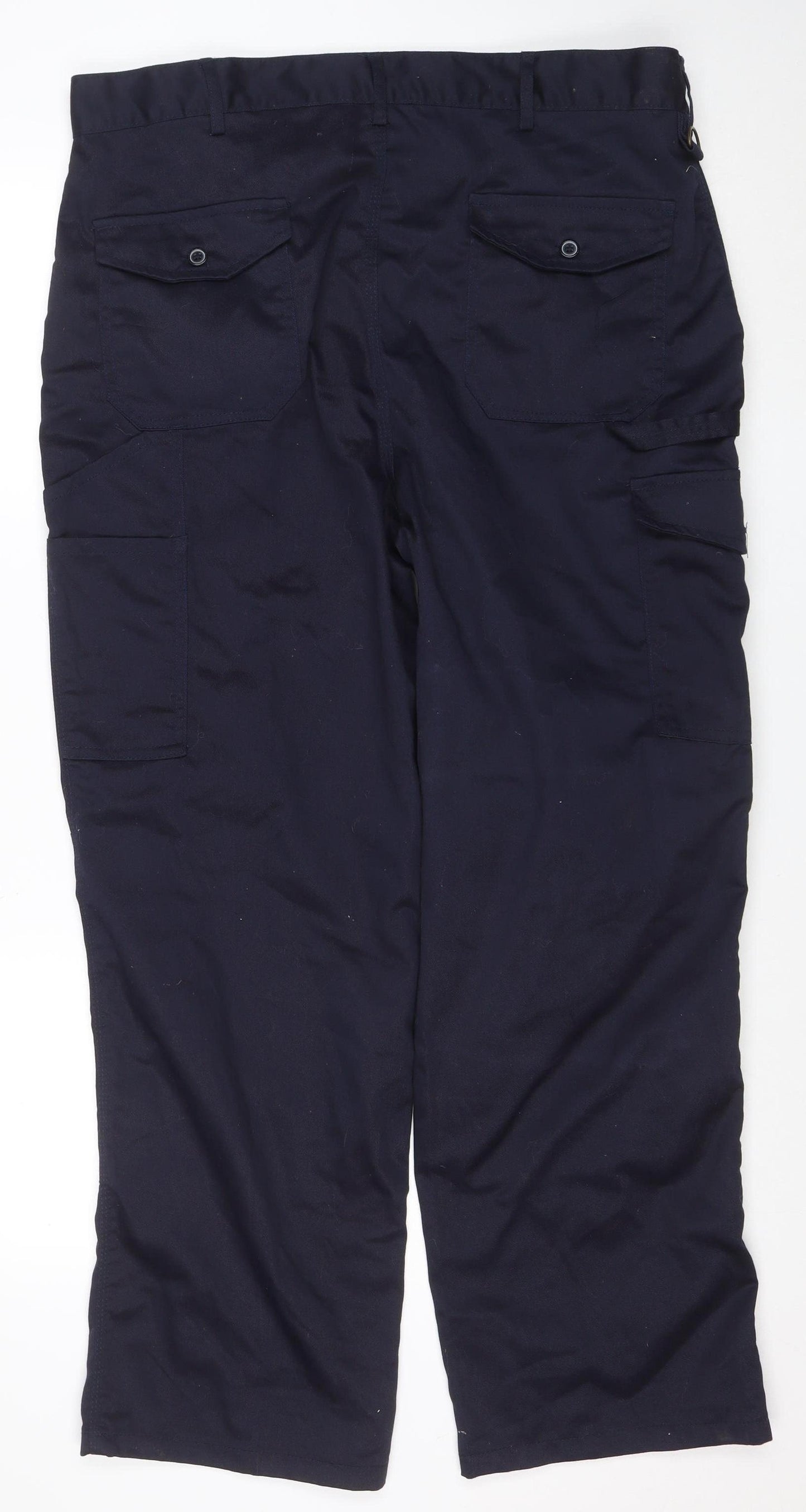 Dickies Men's Blue Redhawk Cargo Work Trousers 34W 31L Regular Fit