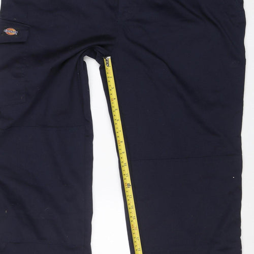 Dickies Men's Blue Redhawk Cargo Work Trousers 34W 31L Regular Fit
